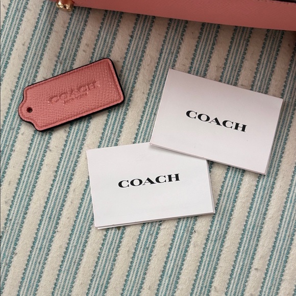 Coach Tilly Satchel Pink Crossbody Bag with Cherry Detail - Picture 5 of 7